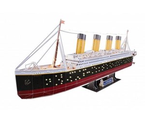 Puslespill - Revell 3D Puzzle Building Kit - RMS Titanic LED Edition 3D Puslespill - 00154