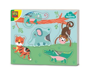 Babyleker - SES Tiny Talents - Animal Tactile Puzzle - 13132