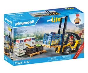 Playmobil - Playmobil My Life - Gaffeltruck med last - 71528