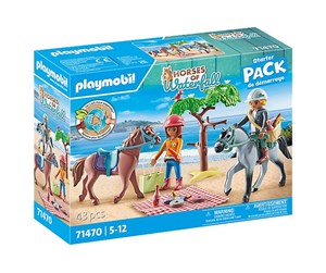 Playmobil - Playmobil StarterPack - Ridetur til stranden sammen med Amelia og Ben - 71470