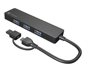 USB-hub - Natec Mayfly - hub - 4 ports USB-hub - 4 porter - Svart - NHU-2023