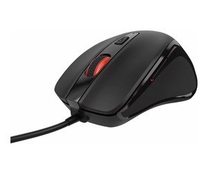 Mus - Natec PIGEON 2 - mouse - USB - black - Mus - Optisk - 6 - Svart - NMY-2047