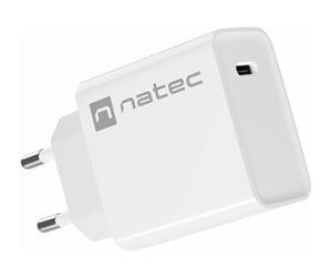 Mobil - Adaptere og ladere - Natec Ribera power adapter - 24 pin USB-C - 20 Watt - NUC-2059