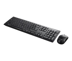 Tastatur - Lenovo 100 Wireless Combo - keyboard and mouse set - English - black - Tastatur & Mussett - Engelsk - Svart - GX30L66303