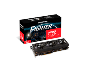 Grafikkort - PowerColor Radeon RX 7800 XT Fighter - 16GB GDDR6 RAM - Grafikkort - RX7800XT 16G-F/OC