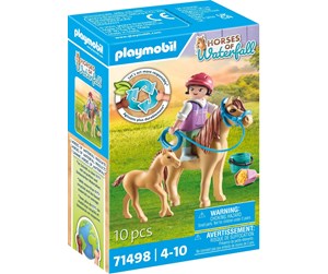 Playmobil - Playmobil - Barn med ponni og føll - 71498