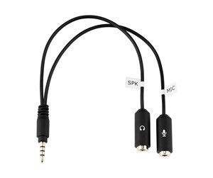 Foto- & Videotilbehør - Joby Cable Splitter Wavo 3.5mm - JB01736-0WW