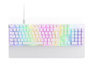 Tastatur - NZXT Function 2 Full Size - Optical Switch - Gamingtastatur - Nordisk - Hvit - KB-001NW-ND