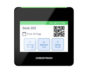 Veggmontering, AV-braketter & AV-møbler - Crestron Electronics Crestron TSS-470E-B-T - room manager - 3.5" desk scheduling - 802.11a/b/g/n/ac - textured black - TSS-470E-B-T