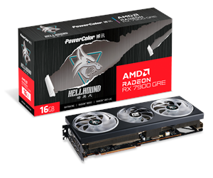 Grafikkort - PowerColor Radeon RX 7900 GRE Hellhound OC - 16GB GDDR6 RAM - Grafikkort - RX7900GRE 16G-L/OC