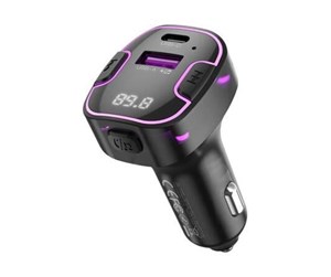 Mobil - Andre tilbehør - XO Car charger  BCC12 Bluetooth MP3+5V3.1A (black) - BCC12