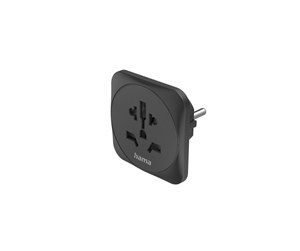 Diverse kabel - Hama Traveladapter Type E/F Universal World-EU Black - 00223454