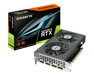 Grafikkort - GIGABYTE GeForce RTX 3050 EAGLE OC - 6GB GDDR6 RAM - Grafikkort - GV-N3050EAGLE OC-6GD