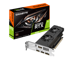 Grafikkort - GIGABYTE GeForce RTX 3050 Low Profile OC - 6GB GDDR6 RAM - Grafikkort - GV-N3050OC-6GL