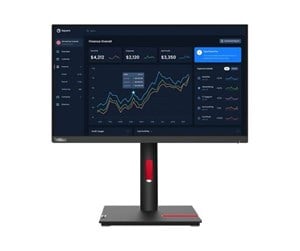 Skjerm - 23" Lenovo ThinkVision T23i-30 - 1920x1080 - IPS - USB HUB - 63B2MAT6EU