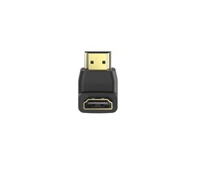 Diverse kabel - Hama Adapter HDMI Angled Up Femlale-Male Gold Black - X1122233