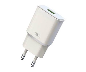 Mobil - Adaptere og ladere - XO Wall charger  L92D 1x USB 18W QC 3.0 (white) - L92D (EU) WH