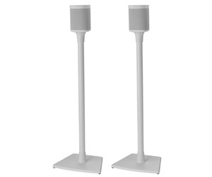 Veggmontering, AV-braketter & AV-møbler - Sanus Floor Stand for Sonos One SL Play:1 Play:3 Pair White - WSS22-W1