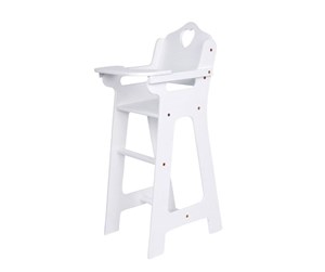 Dukker, Bamser & Utstyr - Small Foot - High Doll Chair White - 2872