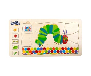 Puslespill - Small Foot - Caterpillar Never Enough Layer Puzzle Tre - 10431