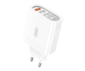 Mobil - Adaptere og ladere - XO Wall Charger  L100 USB QC 3.0 + 3x USB 2.4A (white) - L100(EU)