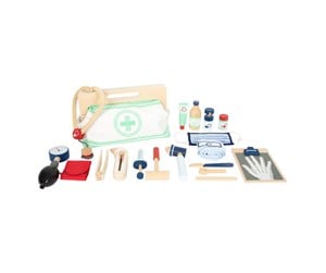 Rollelek - Small Foot - Doctor's Bag with Wooden Doctor Accessories 18 pcs. - 11916