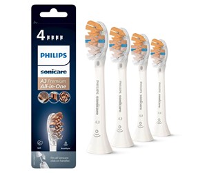 Elektrisk tannbørste - Philips Børstehoder A3 Premium All-in-One HX9094/10 toothbrush head - 4 pcs - HX9094/10