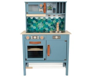 Rollelek - Small Foot - Wooden Children's Kitchen Blue 7dlg. - 12216