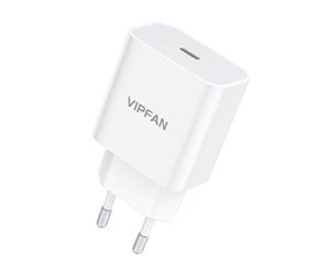 Mobil - Adaptere og ladere - Vipfan Network charger  E04 USB-C 20W QC 3.0 (white) - E04