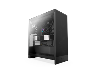 Kabinett - NZXT H7 Flow (2024) - All Black - Kabinett - Miditower - Svart - CM-H72FB-01