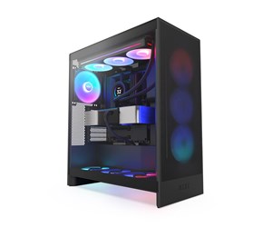 Kabinett - NZXT H7 Flow RGB (2024) - All Black - Kabinett - Miditower - Svart - CM-H72FB-R1