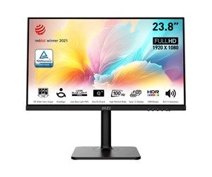 Skjerm - 24" MSI MODERN MD2412P - 1920x1080 - 100Hz - IPS - USB-C - Modern MD2412P