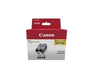 Printertilbehør blekk/toner - Canon PGI-520BK / 2932B019 Black Twin Pack - Blekkpatron Svart - 2932B019