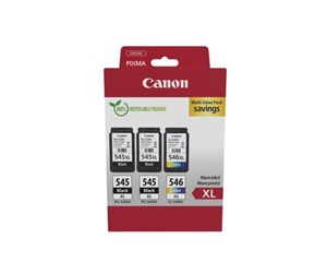 Printertilbehør blekk/toner - Canon PG-545XLx2/CL-546XL / 8286B013 High Multi Pack - Blekkpatron Colour (cyan, magenta, yellow) - 8286B013