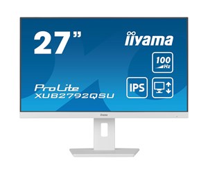 Skjerm - 27" iiyama ProLite White - 2560x1440 - 100Hz - IPS - XUB2792QSU-W6