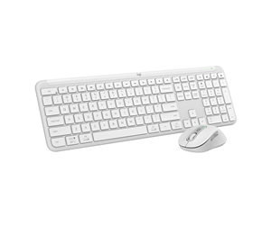 Tastatur - Logitech Signature Slim Combo MK950 - Off-White - Tastatur & Mussett - Nordisk - Hvit - 920-012489