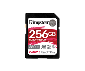 Minnekort - Kingston Canvas React Plus V60 SD - 280MB/s - 256GB - SDR2V6/256GB