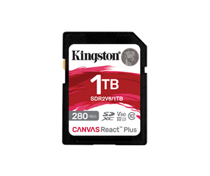 Minnekort - Kingston Canvas React Plus V60 SD - 280MB/s - 1TB - SDR2V6/1TB