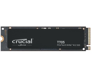 SSD - Crucial T705 SSD - 1TB - Uten varmespreder - Svart - M.2 2280 - PCIe 5.0 - CT1000T705SSD3