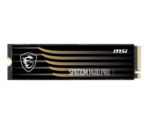 SSD - MSI Spatium M480 PRO SSD - 1TB - Uten varmespreder - M.2 2280 - PCIe 4.0 - S78-440L1G0-P83