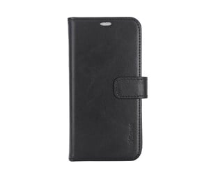 Mobil - Deksel og etui - Radicover Wallet Case 2in1 Anti Radiation Leather MagS Black - iPhone 15 - RAD285