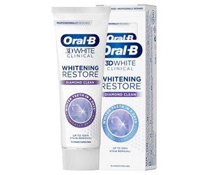 Elektrisk tannbørste - Oral-B Tannkrem 3D White Clinical Diamond Clean 75ml - 8001090476142