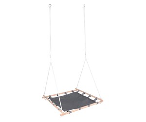 Utendørsleker - Small Foot - Nest Swing with Wooden Frame 100x100cm - 11907