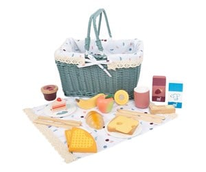 Rollelek - Small Foot - Picnic Set with Wooden Play Food Tasty 26dlg. - 12325