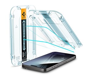 Mobil - Beskyttelsesglass - Spigen Glass tR EZ Fit 2 Pack - transparency - iPhone 15 Pro Max - AGL06872