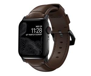 Smartklokke - Tilbehør - Nomad Traditional Band - black hardware/rustic brown - AW Ultra 2/1 (49mm) 9/8/7 (45mm)/6/SE/5/4 (44m - NM1A4RBT00