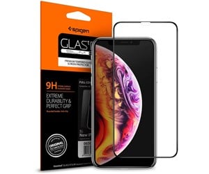 Mobil - Beskyttelsesglass - Spigen Glass FC HD - black - iPhone 11 Pro/XS/X - 063GL25234