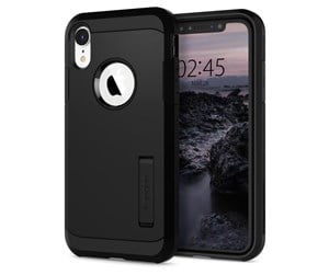 Mobil - Deksel og etui - Spigen Tough Armor - black - iPhone XR - 064CS24876