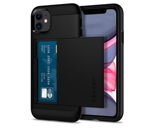 Mobil - Deksel og etui - Spigen Slim Armor CS - black -  iPhone 11 - 076CS27435