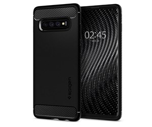 Mobil - Deksel og etui - Spigen Rugged Armor - black - Galaxy S10 - 605CS25800